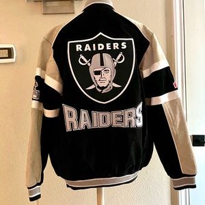 NFL Raiders Suede Jacket